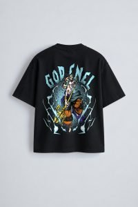 God Enel Oversized T-Shirt Black - Back God Enel oversized t-shirt in black, back print